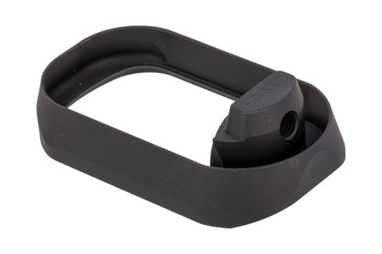 The Taran Tactical Innovations Glock 19 flared mag well is machined from aluminum